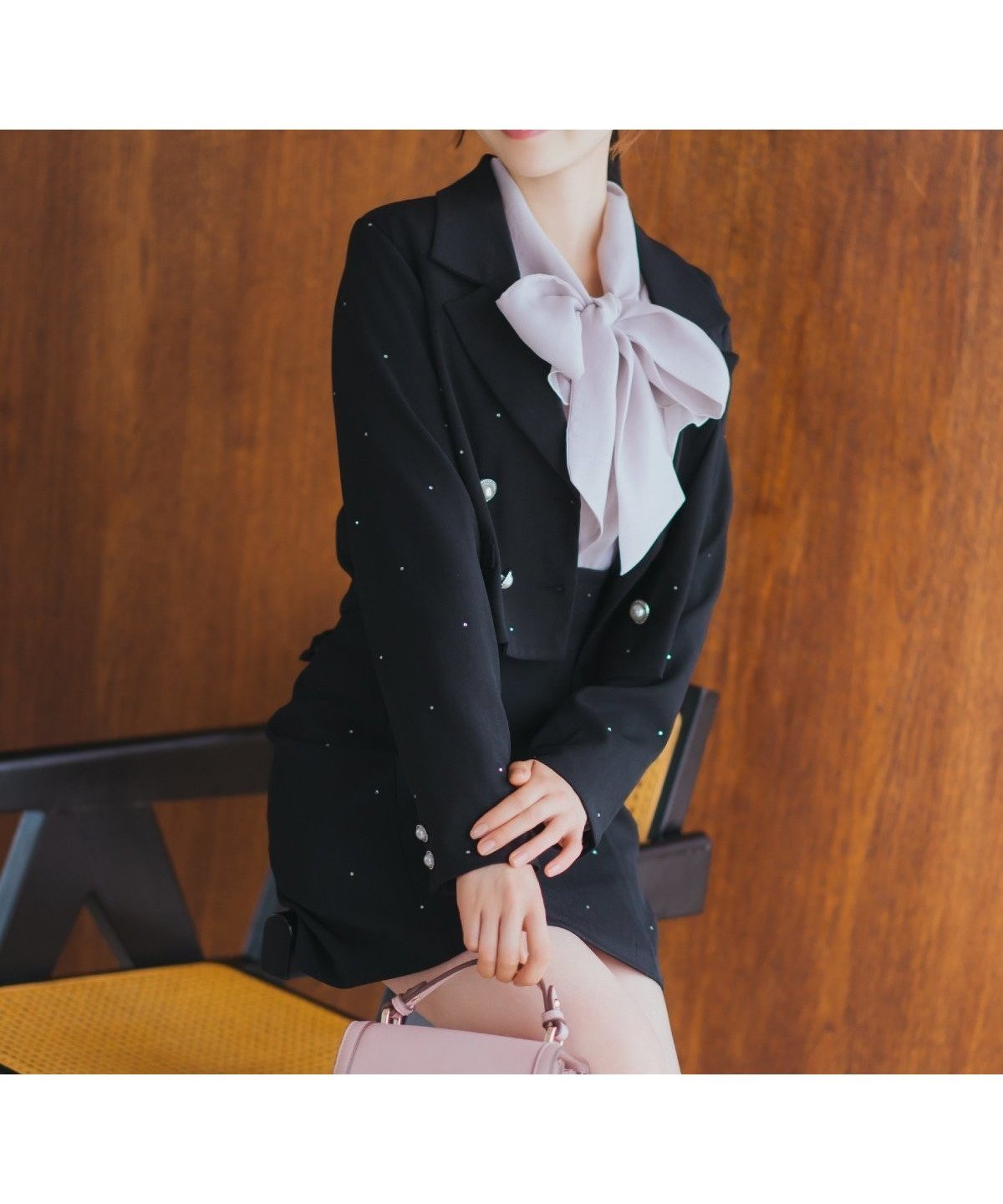 【ウィルセレクション/WILLSELECTION】のホットフィットショートジャケット インテリア・キッズ・メンズ・レディースファッション・服の通販 founy(ファニー) 　ファッション　Fashion　レディースファッション　Fashion for Women　アウター　Coat / Outerwear Collection　レディースジャケット・軽アウター　Jackets　おすすめ　Recommended / Our Picks　コンパクト　Compact, Small Size　ショート　Short, Short Length　ジャケット　Jacket, Outerwear　ストーン　Stone, Gem-Like　セットアップ　Set-Up, Coordinated Outfit　チェック　Check, Plaid, Tartan　パール　Pearl, Pearl Accent　エレガント 上品　Elegant　ブラック|ID: prp329100004705337 ipo3291000000033981295