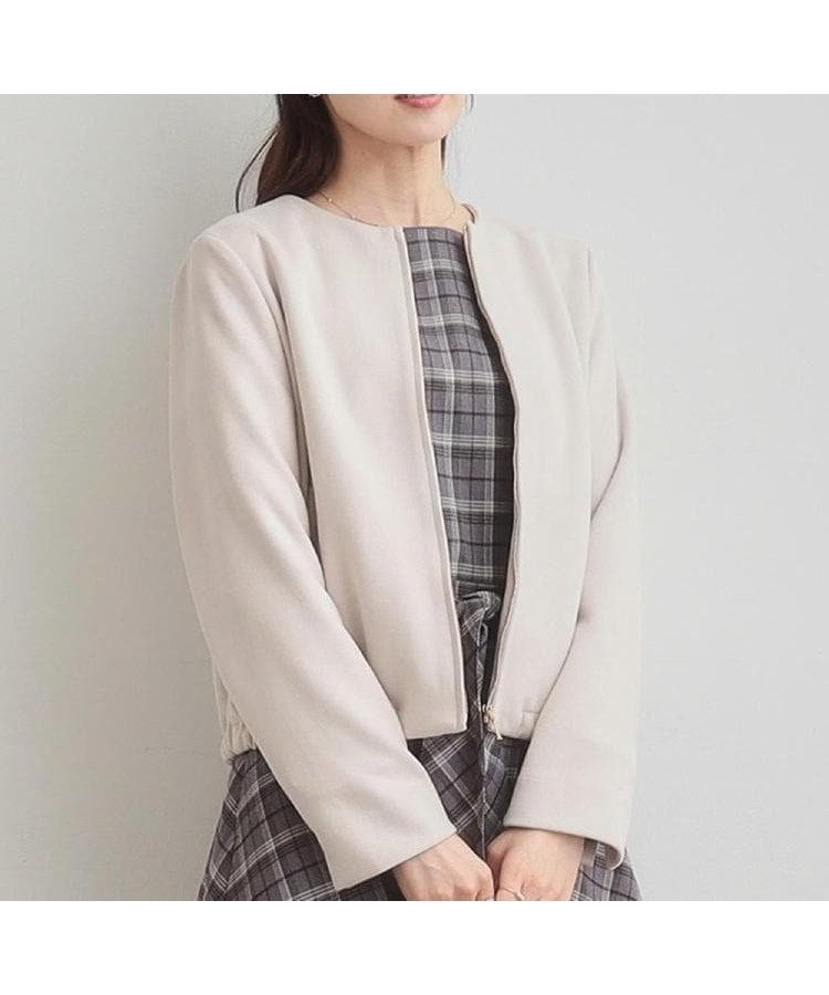 【クチュール ブローチ/Couture Brooch】の【通勤・大人上品】スエード調ダンボール ノーカラージャケット 人気、トレンドファッション・服の通販 founy(ファニー) 　ファッション　Fashion　レディースファッション　Fashion for Women　アウター　Coat / Outerwear Collection　レディースジャケット・軽アウター　Jackets　ノーカラージャケット / シンプル上品コーデ　Collarless Jackets　2025年　2025　2025-2026秋冬・A/W　Autumn/Winter 2025–26 AW25–26　おすすめ　Recommended / Our Picks　コンパクト　Compact, Small Size　ショート　Short, Short Length　ジャケット　Jacket, Outerwear　ストレッチ　Stretch, Stretchy Fabric　スマート　Smart, Elegant　エレガント 上品　Elegant　定番　Standard, Basic Item　秋　Autumn　ビジネス 仕事 通勤　Business / Work / Commuting　 other-1|ID: prp329100004705339 ipo3291000000034442922