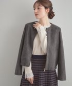 【クチュール ブローチ/Couture Brooch】の【通勤・大人上品】スエード調ダンボール ノーカラージャケット 人気、トレンドファッション・服の通販 founy(ファニー) ファッション Fashion レディースファッション Fashion for Women アウター Coat / Outerwear Collection レディースジャケット・軽アウター Jackets ノーカラージャケット / シンプル上品コーデ Collarless Jackets 2025年 2025 2025-2026秋冬・A/W Autumn/Winter 2025–26 AW25–26 おすすめ Recommended / Our Picks コンパクト Compact, Small Size ショート Short, Short Length ジャケット Jacket, Outerwear ストレッチ Stretch, Stretchy Fabric スマート Smart, Elegant エレガント 上品 Elegant 定番 Standard, Basic Item 秋 Autumn ビジネス 仕事 通勤 Business / Work / Commuting thumbnail チャコールグレー|ID: prp329100004705339 ipo3291000000034442924