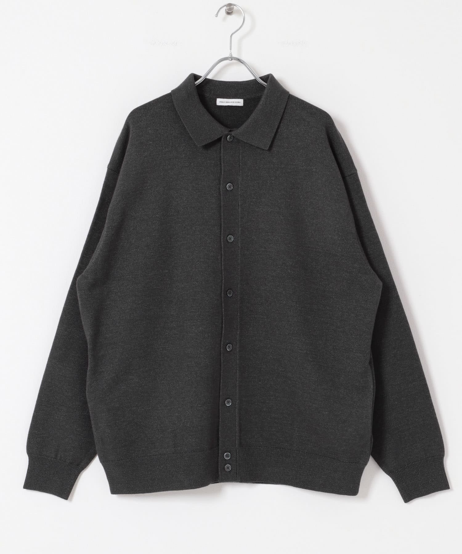 【アーバンリサーチ ドアーズ/URBAN RESEARCH DOORS / MEN】の『XLサイズ/WEB限定/仁村紗和さん着用』『UR TECH 200日ニット』シャツ カーディガン インテリア・キッズ・メンズ・レディースファッション・服の通販 founy(ファニー) 　ファッション　Fashion　メンズファッション　Fashion for Men　2025年　2025　2025-2026秋冬・A/W　Autumn/Winter 2025–26 AW25–26　冬　Winter / This Winter　おすすめ　Recommended / Our Picks　カーディガン　Cardigan, Knitwear　A/W・秋冬　Autumn/Winter　CHARCOAL|ID: prp329100004705963 ipo3291000000034195709