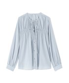 【ナチュラル ビューティー ベーシック/NATURAL BEAUTY BASIC】のリボンギャザーブラウス 人気、トレンドファッション・服の通販 founy(ファニー) ファッション Fashion レディースファッション Fashion for Women トップス・カットソー Cut & Sew Tops シャツ・ブラウス・オフィスカジュアル Elegant Blouses & Button-Ups リボン Ribbon, Bow thumbnail ブルー|ID: prp329100004706054 ipo3291000000034045795