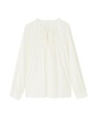 【ナチュラル ビューティー ベーシック/NATURAL BEAUTY BASIC】のリボンギャザーブラウス 人気、トレンドファッション・服の通販 founy(ファニー) ファッション Fashion レディースファッション Fashion for Women トップス・カットソー Cut & Sew Tops シャツ・ブラウス・オフィスカジュアル Elegant Blouses & Button-Ups リボン Ribbon, Bow thumbnail アイボリー1|ID: prp329100004706054 ipo3291000000034045796