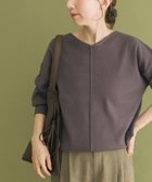 【アイテムズアーバンリサーチ/ITEMS URBAN RESEARCH】の『洗濯可』アウトリンキングVネックニット PPL|ID: prp329100004706074 ipo3291000000034226813
