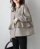 【ラジュール/Lajour】のフリルデザインライトブルゾン 人気、トレンドファッション・服の通販 founy(ファニー) ファッション Fashion レディースファッション Fashion for Women アウター Coat / Outerwear Collection ブルゾンジャケット・スポーティアウター Blouson Jackets ドローコード Drawcord, Drawstring Cord フェミニン Feminine, Girly フリル Frill, Ruffle ブルゾン Blouson, Bomber Jacket ペプラム Peplum, Flared Hem 切替 Switching, Contrast Panel 防寒 Cold Protection, Winter-Ready thumbnail グレージュ|ID: prp329100004706352 ipo3291000000033989592