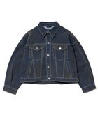 【ゴースローキャラバン/go slow caravan】のMili Plus/ミリプラス フロッキーイージーデニムジャケット (WOMENS) 人気、トレンドファッション・服の通販 founy(ファニー) ファッション Fashion レディースファッション Fashion for Women アウター Coat / Outerwear Collection レディースジャケット・軽アウター Jackets デニムジャケット / カジュアルアウター Denim Jackets おすすめ Recommended / Our Picks シンプル Simple, Minimal ジャケット Jacket, Outerwear デニム Denim, Jeans Material thumbnail カーキ|ID: prp329100004706384 ipo3291000000034008702