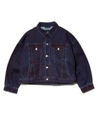 【ゴースローキャラバン/go slow caravan】のMili Plus/ミリプラス フロッキーイージーデニムジャケット (WOMENS) 人気、トレンドファッション・服の通販 founy(ファニー) ファッション Fashion レディースファッション Fashion for Women アウター Coat / Outerwear Collection レディースジャケット・軽アウター Jackets デニムジャケット / カジュアルアウター Denim Jackets おすすめ Recommended / Our Picks シンプル Simple, Minimal ジャケット Jacket, Outerwear デニム Denim, Jeans Material thumbnail ブラウン|ID: prp329100004706384 ipo3291000000034008703