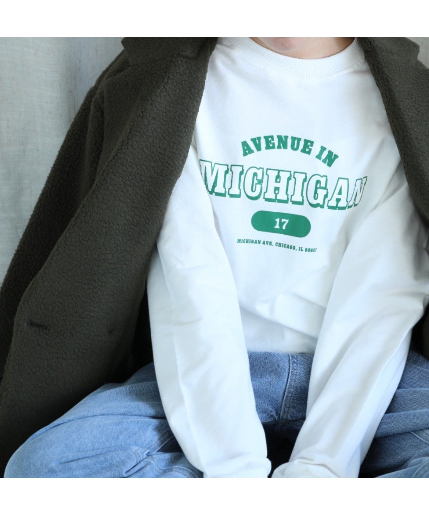 【アイモハ/aimoha】のaimoha -select-/カレッジロゴ長袖Tシャツ 人気、トレンドファッション・服の通販 founy(ファニー) 　ファッション　Fashion　レディースファッション　Fashion for Women　トップス・カットソー　Cut & Sew Tops　シャツ・ブラウス・オフィスカジュアル　Elegant Blouses & Button-Ups　ロングTシャツ・Tシャツ　Longline T-Shirts & Tees　おすすめ　Recommended / Our Picks　ショルダー　Shoulder, Shoulder Strap　シンプル　Simple, Minimal　スラックス　Slacks, Dress Pants　デニム　Denim, Jeans Material　ドロップ　Drop Shoulder, Dropped Style　ロング　Long, Long-Length　ワーク　Workwear, Utility Style　人気　Popular, Best Seller　定番　Standard, Basic Item　春　Spring　A/W・秋冬　Autumn/Winter　長袖　Long Sleeve, Full Sleeve　 other-1|ID: prp329100004706416 ipo3291000000033990314