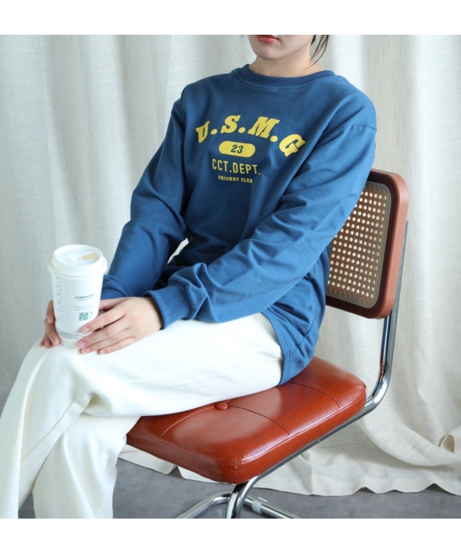 【アイモハ/aimoha】のaimoha -select-/カレッジロゴ長袖Tシャツ インテリア・キッズ・メンズ・レディースファッション・服の通販 founy(ファニー) 　ファッション　Fashion　レディースファッション　Fashion for Women　トップス・カットソー　Cut & Sew Tops　シャツ・ブラウス・オフィスカジュアル　Elegant Blouses & Button-Ups　ロングTシャツ・Tシャツ　Longline T-Shirts & Tees　おすすめ　Recommended / Our Picks　ショルダー　Shoulder, Shoulder Strap　シンプル　Simple, Minimal　スラックス　Slacks, Dress Pants　デニム　Denim, Jeans Material　ドロップ　Drop Shoulder, Dropped Style　ロング　Long, Long-Length　ワーク　Workwear, Utility Style　人気　Popular, Best Seller　定番　Standard, Basic Item　春　Spring　A/W・秋冬　Autumn/Winter　長袖　Long Sleeve, Full Sleeve　ネイビー|ID: prp329100004706416 ipo3291000000033990318