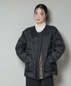 【ナノ ユニバース/nano universe】の撥水加工ライトダウン リバーシブルノーカラージャケット ブラック|ID: prp329100004706476 ipo3291000000035008209