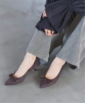 【ル タロン/Le Talon】の4.5cmポインテッドダブルリボンパンプス 人気、トレンドファッション・服の通販 founy(ファニー) ファッション Fashion レディースファッション Fashion for Women おすすめ Recommended / Our Picks ベルベット Velvet, Velvety リボン Ribbon, Bow エレガント 上品 Elegant ビジネス 仕事 通勤 Business / Work / Commuting 秋 Autumn |ID:prp329100004706652