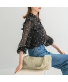 【アーバンリサーチ ロッソ/URBAN RESEARCH ROSSO】の『WEB限定』フラワー刺繍フリルネックブラウス 人気、トレンドファッション・服の通販 founy(ファニー) ファッション Fashion レディースファッション Fashion for Women トップス・カットソー Cut & Sew Tops シャツ・ブラウス・オフィスカジュアル Elegant Blouses & Button-Ups 2025年 2025 2025-2026秋冬・A/W Autumn/Winter 2025–26 AW25–26 冬 Winter / This Winter デニム Denim, Jeans Material フェミニン Feminine, Girly フラワー Flower, Floral フリル Frill, Ruffle A/W・秋冬 Autumn/Winter thumbnail BLACK|ID: prp329100004706653 ipo3291000000033993678
