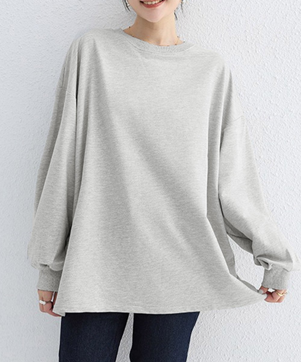 【ミニミニストア/miniministore】のボーダーtシャツ レディース 長袖ロンT インテリア・キッズ・メンズ・レディースファッション・服の通販 founy(ファニー) ファッション Fashion レディースファッション Fashion for Women トップス・カットソー Cut & Sew Tops シャツ・ブラウス・オフィスカジュアル Elegant Blouses & Button-Ups ロングTシャツ・Tシャツ Longline T-Shirts & Tees カットソー Cut and Sewn Top デニム Denim, Jeans Material 長袖 Long Sleeve, Full Sleeve フェミニン Feminine, Girly ボーダー Border, Stripe 無地 Plain, Solid Color ラウンド Round, Round Neck リラックス Relax, Relaxed Fit ロング Long, Long-Length A/W・秋冬 Autumn/Winter ライトグレー|ID: prp329100004707196 ipo3291000000034571272