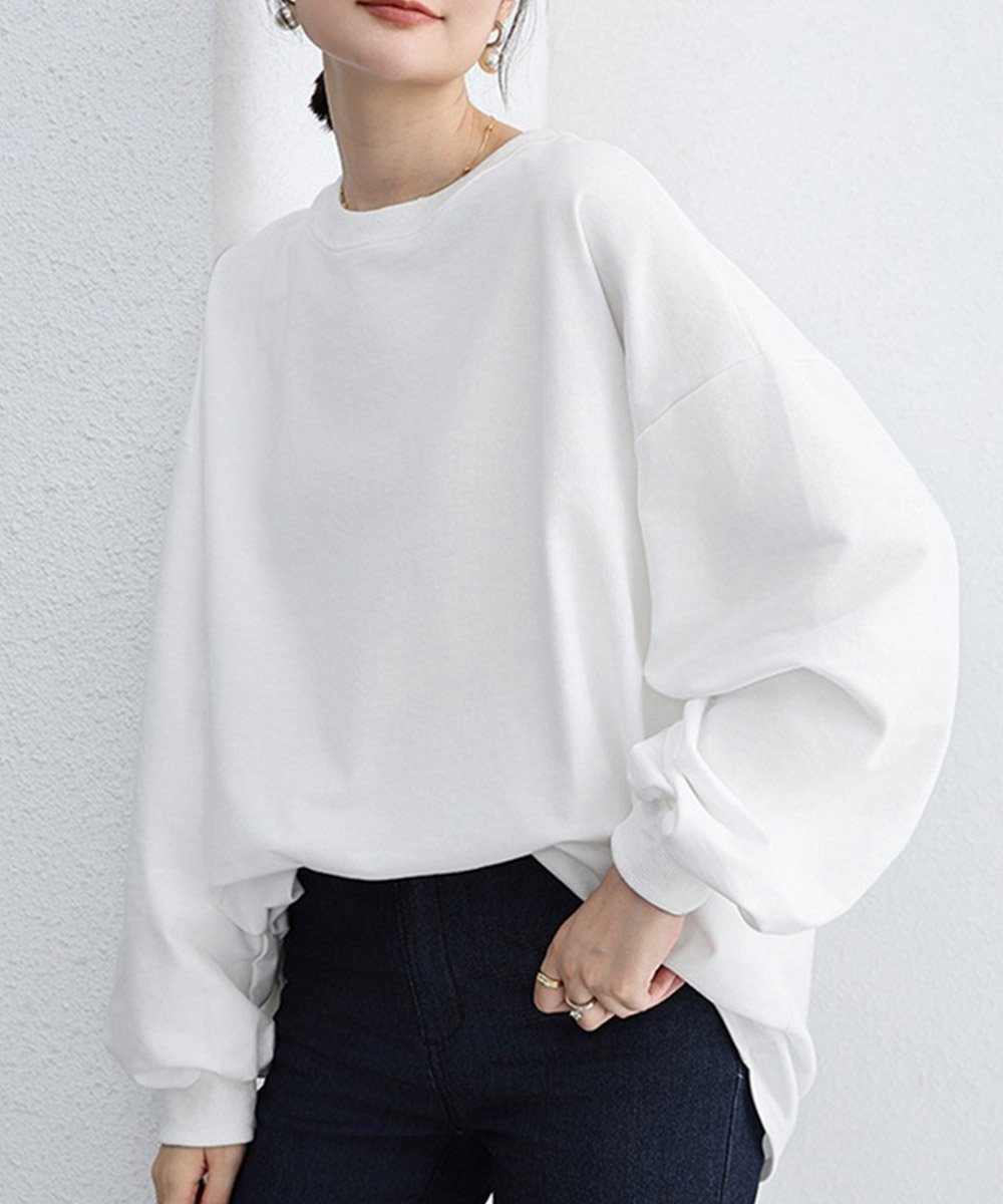 【ミニミニストア/miniministore】のボーダーtシャツ レディース 長袖ロンT インテリア・キッズ・メンズ・レディースファッション・服の通販 founy(ファニー) ファッション Fashion レディースファッション Fashion for Women トップス・カットソー Cut & Sew Tops シャツ・ブラウス・オフィスカジュアル Elegant Blouses & Button-Ups ロングTシャツ・Tシャツ Longline T-Shirts & Tees カットソー Cut and Sewn Top デニム Denim, Jeans Material 長袖 Long Sleeve, Full Sleeve フェミニン Feminine, Girly ボーダー Border, Stripe 無地 Plain, Solid Color ラウンド Round, Round Neck リラックス Relax, Relaxed Fit ロング Long, Long-Length A/W・秋冬 Autumn/Winter ホワイト|ID: prp329100004707196 ipo3291000000034571273