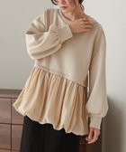 【バブ ブージュルード/Bab Bou Jeloud】の裾バルーンペプラムトップス BEIGE|ID: prp329100004707201 ipo3291000000033997420