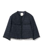 【ビームス ウイメン/BEAMS】のツイード ノーカラー ジャケット NAVY|ID: prp329100004707207 ipo3291000000033997535