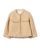 【ビームス ウイメン/BEAMS】のツイード ノーカラー ジャケット BEIGE|ID: prp329100004707207 ipo3291000000033997536
