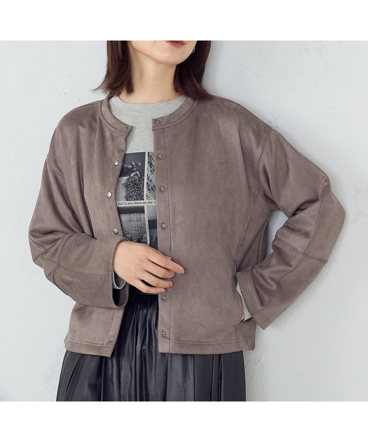 【コムサイズム/COMME CA ISM】のダンボールニット スナップ ショートブルゾン インテリア・キッズ・メンズ・レディースファッション・服の通販 founy(ファニー) 　ファッション　Fashion　レディースファッション　Fashion for Women　アウター　Coat / Outerwear Collection　ブルゾンジャケット・スポーティアウター　Blouson Jackets　トップス・カットソー　Cut & Sew Tops　ニット　Knit Tops & Sweaters　コンパクト　Compact, Small Size　ショート　Short, Short Length　トレンド　Trend, Trending Now　バランス　Balance, Style Balance　フロント　Front, Front Design　ブルゾン　Blouson, Bomber Jacket　ポケット　Pocket, Pocket Detail　ワーク　Workwear, Utility Style　エレガント 上品　Elegant　モカブラウン|ID: prp329100004707219 ipo3291000000033997702