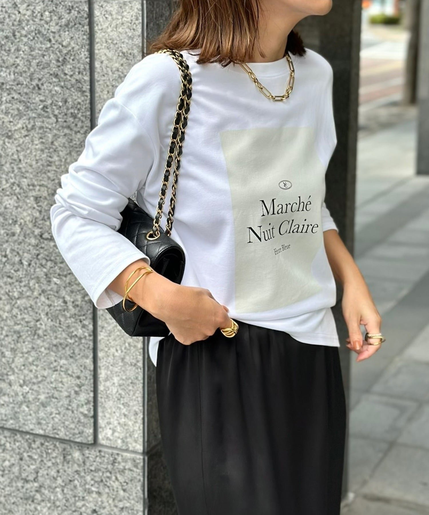 【スタイルドア/STYLEDOOR】のアソートプリントロングTシャツ インテリア・キッズ・メンズ・レディースファッション・服の通販 founy(ファニー) 　ファッション　Fashion　レディースファッション　Fashion for Women　トップス・カットソー　Cut & Sew Tops　シャツ・ブラウス・オフィスカジュアル　Elegant Blouses & Button-Ups　ロングTシャツ・Tシャツ　Longline T-Shirts & Tees　アウトドア　Outdoor Clothing　洗える　Machine Washable　シルケット　Silket, Silky Cotton　シンプル　Simple, Minimal　ジャケット　Jacket, Outerwear　スタイリッシュ　Stylish, Fashionable　スリーブ　Sleeve, Long Sleeve / Short Sleeve　パーカー　Hoodie, Parka　プリント　Print, Printed Pattern　ボトム　Bottoms, Lower Wear　モダン　Modern, Contemporary　ロング　Long, Long-Length　エレガント 上品　Elegant　ホワイト柄|ID: prp329100004707227 ipo3291000000033997776