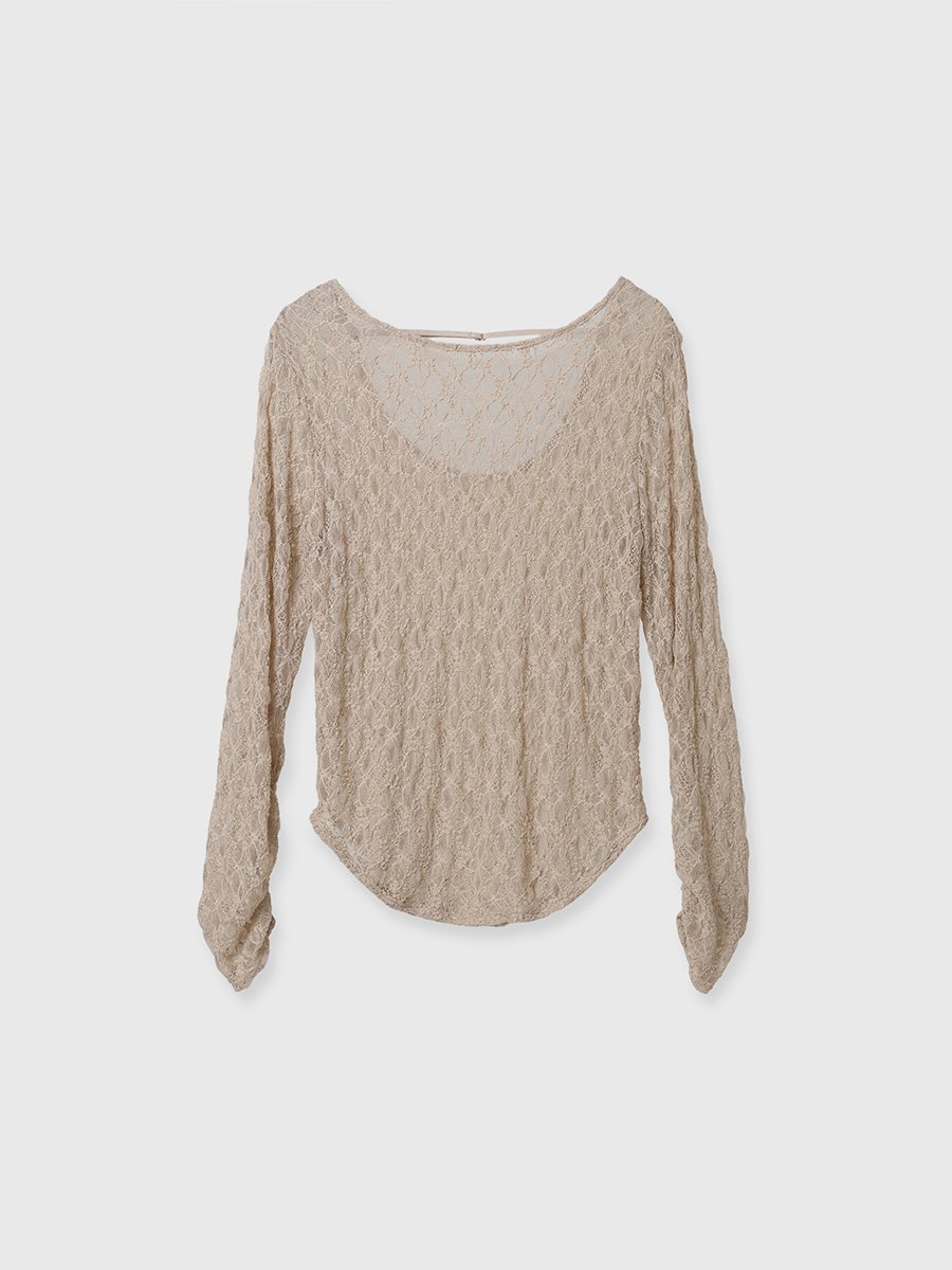 【エイミーイストワール/eimy istoire】のレーストップス インテリア・キッズ・メンズ・レディースファッション・服の通販 founy(ファニー) 　ファッション　Fashion　レディースファッション　Fashion for Women　トップス・カットソー　Cut & Sew Tops　エレガント 上品　Elegant　キャミ　Camisole, Cami Top　ギャザー　Gathered, Ruffled　クラシカル　Classical, Vintage-Inspired　ストレッチ　Stretch, Stretchy Fabric　スラックス　Slacks, Dress Pants　スリーブ　Sleeve, Long Sleeve / Short Sleeve　デニム　Denim, Jeans Material　パターン　Pattern, Design Print　フェミニン　Feminine, Girly　マーメイド　Mermaid, Fishtail Silhouette　ラウンド　Round, Round Neck　レース　Lace, Lace Fabric　再入荷　Restock / Back in Stock　おすすめ　Recommended / Our Picks　夏　Summer　BEIGE|ID: prp329100004707228 ipo3291000000033997808