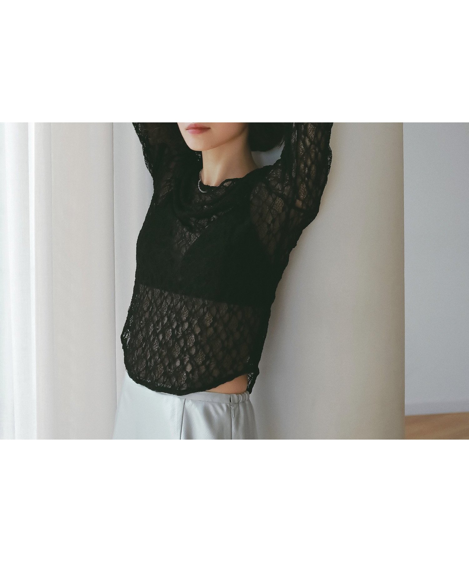 【エイミーイストワール/eimy istoire】のレーストップス インテリア・キッズ・メンズ・レディースファッション・服の通販 founy(ファニー) 　ファッション　Fashion　レディースファッション　Fashion for Women　トップス・カットソー　Cut & Sew Tops　エレガント 上品　Elegant　キャミ　Camisole, Cami Top　ギャザー　Gathered, Ruffled　クラシカル　Classical, Vintage-Inspired　ストレッチ　Stretch, Stretchy Fabric　スラックス　Slacks, Dress Pants　スリーブ　Sleeve, Long Sleeve / Short Sleeve　デニム　Denim, Jeans Material　パターン　Pattern, Design Print　フェミニン　Feminine, Girly　マーメイド　Mermaid, Fishtail Silhouette　ラウンド　Round, Round Neck　レース　Lace, Lace Fabric　再入荷　Restock / Back in Stock　おすすめ　Recommended / Our Picks　夏　Summer　BLACK|ID: prp329100004707228 ipo3291000000033997810