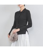 【ユナイテッドアローズ/UNITED ARROWS】のポロカラー リブニット BLACK|ID: prp329100004707243 ipo3291000000033997939