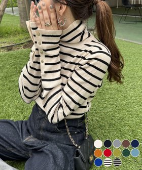 【ディスコート/Discoat】の【13色展開/多色買い◎/万能インナー】リブ袖口ボタンタートル《WEB限定》 人気、トレンドファッション・服の通販 founy(ファニー) ファッション Fashion レディースファッション Fashion for Women トップス・カットソー Cut & Sew Tops インナー Innerwear スラックス Slacks, Dress Pants スリット Slit, Slit Detail タートル Turtleneck, Turtle Collar タートルネック Turtleneck, High Neck デニム Denim, Jeans Material フィット Fit, Slim Fit ベーシック Basic, Essential ボーダー Border, Stripe おすすめ Recommended / Our Picks |ID:prp329100004707273