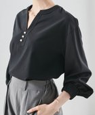 【ラナン/Ranan】のパールキーネック長袖ブラウス ブラック|ID: prp329100004707279 ipo3291000000033998306