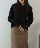 【その他のブランド/Other】のジャガードボタンスリーブトップス ブラック|ID: prp329100004707285 ipo3291000000033998384