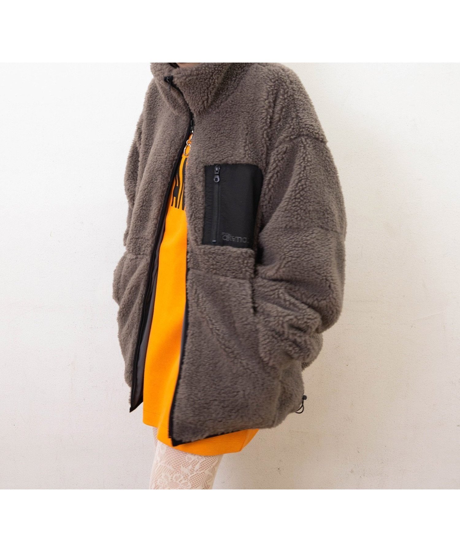 【アールエヌエー/RNA】のJ2163 マルチカラーボアジャケット インテリア・キッズ・メンズ・レディースファッション・服の通販 founy(ファニー) 　ファッション　Fashion　レディースファッション　Fashion for Women　アウター　Coat / Outerwear Collection　レディースジャケット・軽アウター　Jackets　おすすめ　Recommended / Our Picks　ジャケット　Jacket, Outerwear　今季　This Season, Current Season　冬　Winter / This Winter　防寒　Cold Protection, Winter-Ready　チャコール|ID: prp329100004707290 ipo3291000000033998466