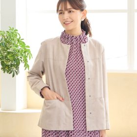 【ロブジェ/LOBJIE】のフェイクスウェードジャケット 人気、トレンドファッション・服の通販 founy(ファニー) ファッション Fashion レディースファッション Fashion for Women アウター Coat / Outerwear Collection レディースジャケット・軽アウター Jackets コンパクト Compact, Small Size ジャケット Jacket, Outerwear トレンド Trend, Trending Now ドット Polka Dot, Dot Pattern ポケット Pocket, Pocket Detail 長袖 Long Sleeve, Full Sleeve |ID:prp329100004707298