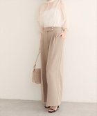 【ナチュラルクチュール/natural couture】の【WEB限定】金釦タックワイドパンツ ベージュ|ID: prp329100004707328 ipo3291000000033998845