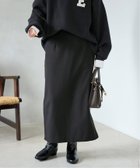 【スローブ イエナ/SLOBE IENA】の《吸湿発熱/3サイズ展開》ウールミックスイージースカート ブラック|ID: prp329100004707345 ipo3291000000034561088