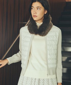 【トランスワーク/TRANS WORK】の【ウォッシャブル】ダウンコンビニットブルゾン 人気、トレンドファッション・服の通販 founy(ファニー) ファッション Fashion レディースファッション Fashion for Women アウター Coat / Outerwear Collection ブルゾンジャケット・スポーティアウター Blouson Jackets トップス・カットソー Cut & Sew Tops ニット Knit Tops & Sweaters インナー Innerwear ウォッシャブル Machine Washable コンパクト Compact, Small Size コンビ Combo, Combination Style ストレッチ Stretch, Stretchy Fabric ダウン Down, Puffer ブルゾン Blouson, Bomber Jacket ワーク Workwear, Utility Style エレガント 上品 Elegant 冬 Winter / This Winter 秋 Autumn |ID:prp329100004707355