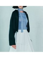 【フレイ アイディー/FRAY I.D】のステンカラードロストギャザーブルゾン 人気、トレンドファッション・服の通販 founy(ファニー) ファッション Fashion レディースファッション Fashion for Women アウター Coat / Outerwear Collection ブルゾンジャケット・スポーティアウター Blouson Jackets ギャザー Gathered, Ruffled クール Cool, Chic コンパクト Compact, Small Size シンプル Simple, Minimal スマート Smart, Elegant スリーブ Sleeve, Long Sleeve / Short Sleeve トレンド Trend, Trending Now ドローストリング Drawstring, Pull Cord フェイクレザー Faux Leather, PU Leather ブルゾン Blouson, Bomber Jacket thumbnail BLK[009]|ID: prp329100004707370 ipo3291000000033999344