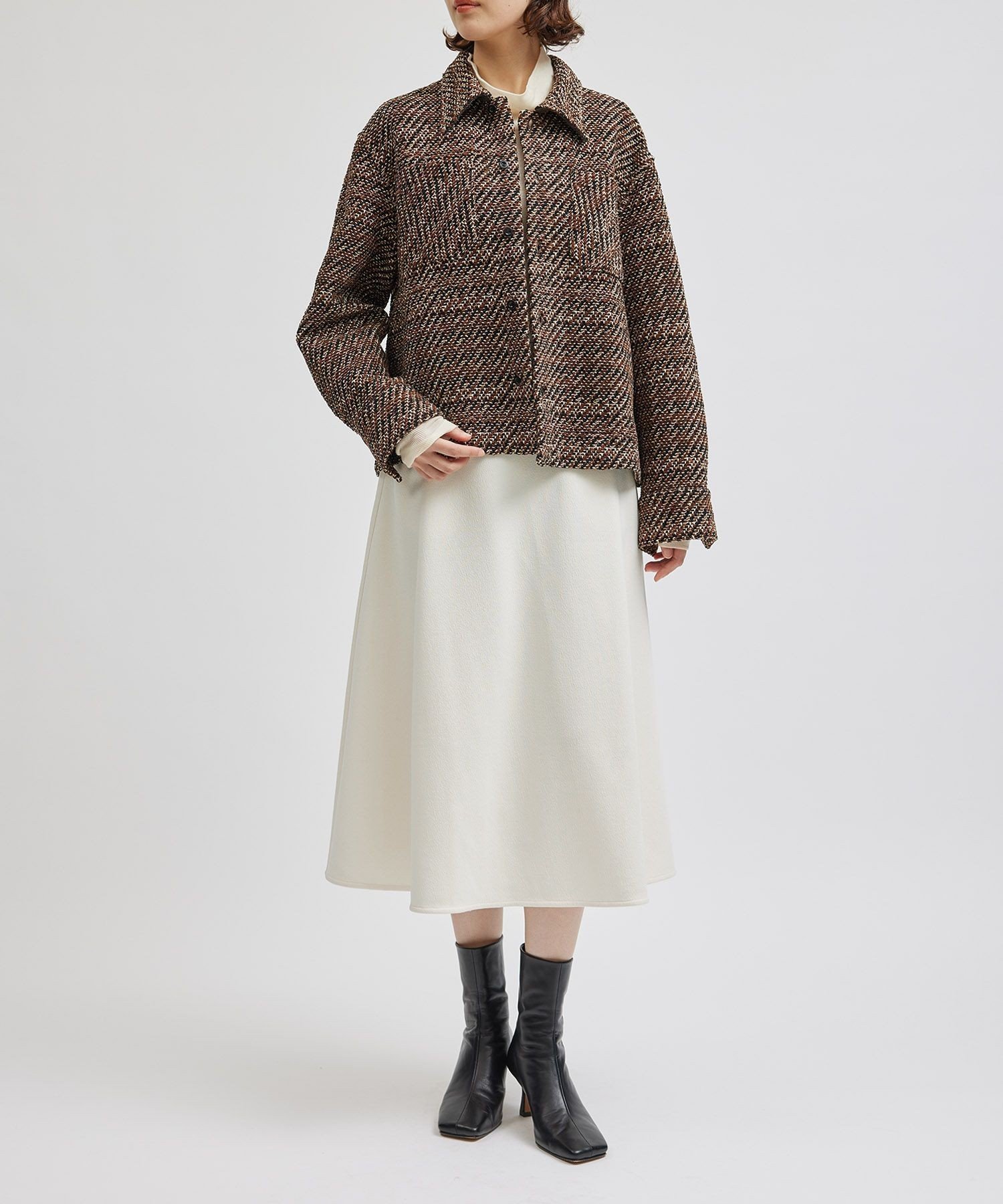 【ロペ/ROPE'】の梨地フレアスカート/セットアップ対応【Sサイズフェア対象】 人気、トレンドファッション・服の通販 founy(ファニー) 　ファッション　Fashion　レディースファッション　Fashion for Women　セットアップ　Matching Sets　スカート・ミニ/ミディ/マキシ　Skirts / Mini, Midi & Maxi Skirts　スカート　Skirts　Aライン・フレアスカート　A-Line & Flared Skirts　イエロー　Yellow　カットソー　Cut and Sewn Top　コンパクト　Compact, Small Size　シンプル　Simple, Minimal　セットアップ　Set-Up, Coordinated Outfit　フィット　Fit, Slim Fit　フラット　Flat, Flat Shoes　フレア　Flare, Flared　フレアースカート　Flared Skirt, A-Line Skirt　ポケット　Pocket, Pocket Detail　おすすめ　Recommended / Our Picks　 other-1|ID: prp329100004707371 ipo3291000000033999360