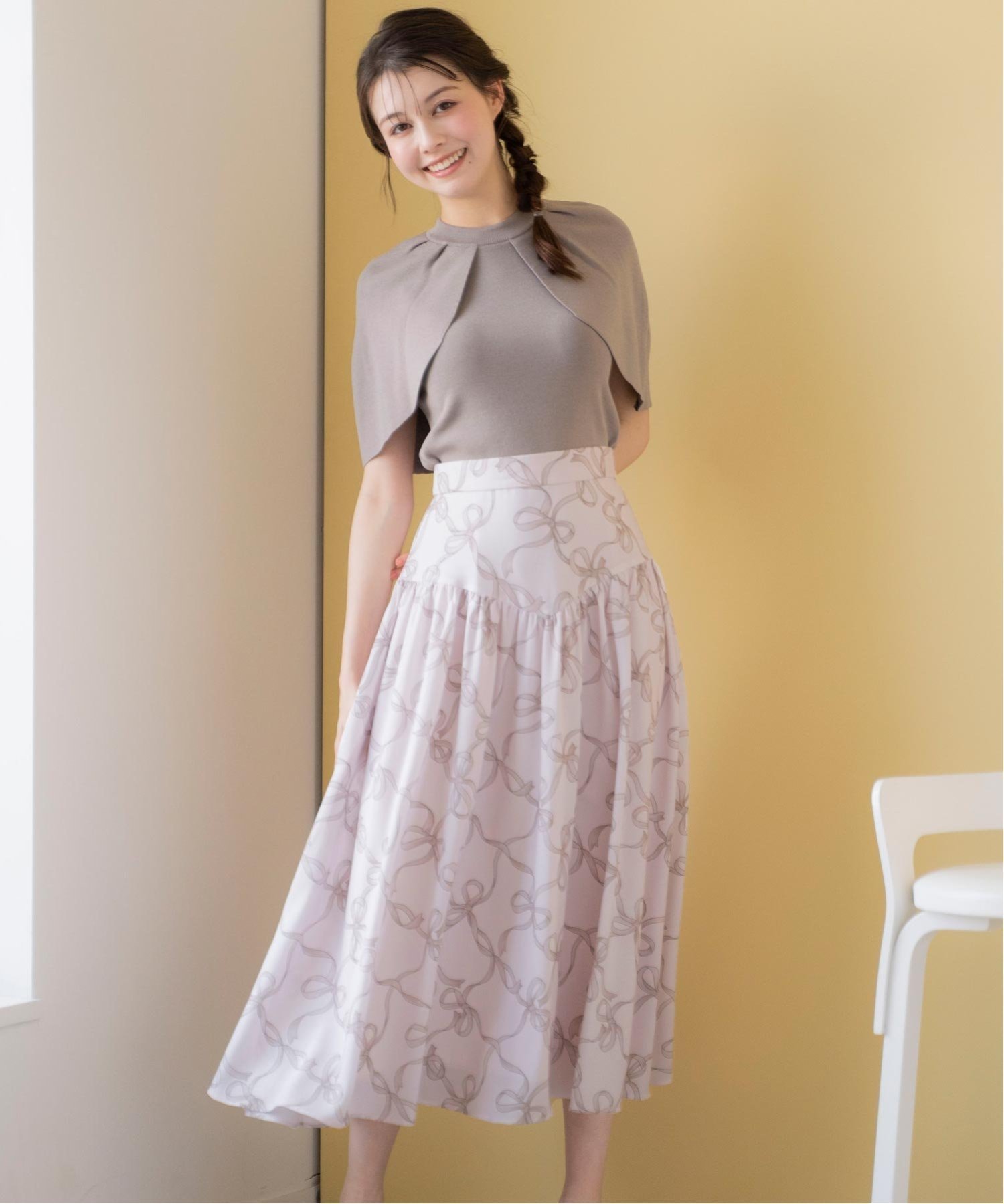 【ノエラ/Noela】のリボンチェックスカート インテリア・キッズ・メンズ・レディースファッション・服の通販 founy(ファニー) 　ファッション　Fashion　レディースファッション　Fashion for Women　スカート　Skirts　おすすめ　Recommended / Our Picks　チェック　Check, Plaid, Tartan　トレンド　Trend, Trending Now　ポケット　Pocket, Pocket Detail　モチーフ　Motif, Design Theme　リボン　Ribbon, Bow　今季　This Season, Current Season　ピンク|ID: prp329100004707374 ipo3291000000033999378