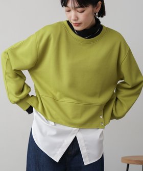 【バブ ブージュルード/Bab Bou Jeloud】の軽量ボンディングプルオーバー 人気、トレンドファッション・服の通販 founy(ファニー) ファッション Fashion レディースファッション Fashion for Women トップス・カットソー Cut & Sew Tops カジュアルプルオーバー・ニットトップス Pullovers & Knit Tops / Casual Pullovers シンプル Simple, Minimal ドッキング Docking, Mixed Material ドット Polka Dot, Dot Pattern ボンディング Bonding, Bonded Fabric 再入荷 Restock / Back in Stock 軽量 Lightweight, Ultra Light |ID:prp329100004707379