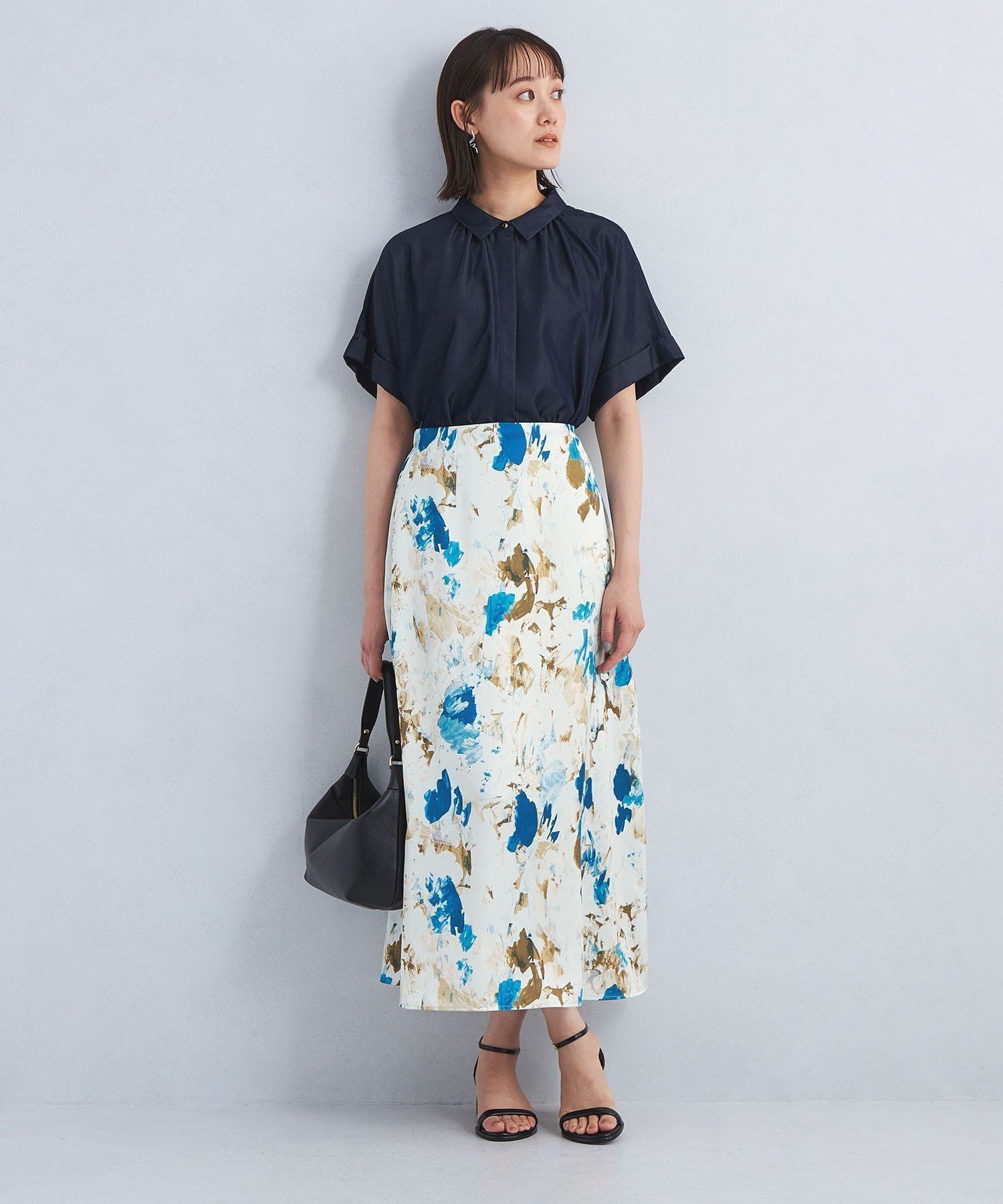【ユナイテッドアローズ/UNITED ARROWS】のサテン ナロー スカート 2 人気、トレンドファッション・服の通販 founy(ファニー) 　ファッション　Fashion　レディースファッション　Fashion for Women　スカート　Skirts　ウェーブ　Wavy Pattern　春　Spring　コンパクト　Compact, Small Size　サテン　Satin, Glossy Fabric　スリット　Slit, Slit Detail　アウトレット　Outlet / Clearance　おすすめ　Recommended / Our Picks　夏　Summer　エレガント 上品　Elegant　 other-1|ID: prp329100004707384 ipo3291000000033999415