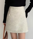 【ジュノア/JUNOAH】のcallautia 起毛ミニスカート アイボリー|ID: prp329100004707390 ipo3291000000033999487