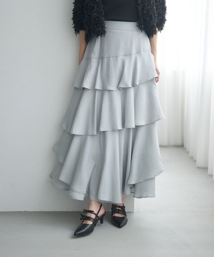 【ミスティ ウーマン/mysty woman】のアシメティアードスカートライト インテリア・キッズ・メンズ・レディースファッション・服の通販 founy(ファニー) https://founy.com/ ファッション Fashion レディースファッション Fashion for Women スカート Skirts ティアードスカート Tiered Skirts おすすめ Recommended / Our Picks アシンメトリー Asymmetrical Style シンプル Simple, Minimal バランス Balance, Style Balance 夏 Summer 楽ちん Easy Fit, Comfortable |ID: prp329100004707395 ipo3291000000033999522