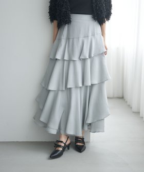 【ミスティ ウーマン/mysty woman】のアシメティアードスカートライト 人気、トレンドファッション・服の通販 founy(ファニー) ファッション Fashion レディースファッション Fashion for Women スカート Skirts ティアードスカート Tiered Skirts おすすめ Recommended / Our Picks アシンメトリー Asymmetrical Style シンプル Simple, Minimal バランス Balance, Style Balance 夏 Summer 楽ちん Easy Fit, Comfortable |ID:prp329100004707395