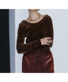 【ローズバッド/ROSE BUD】のフロッキーベロアトップス BROWN|ID: prp329100004707400 ipo3291000000033999609