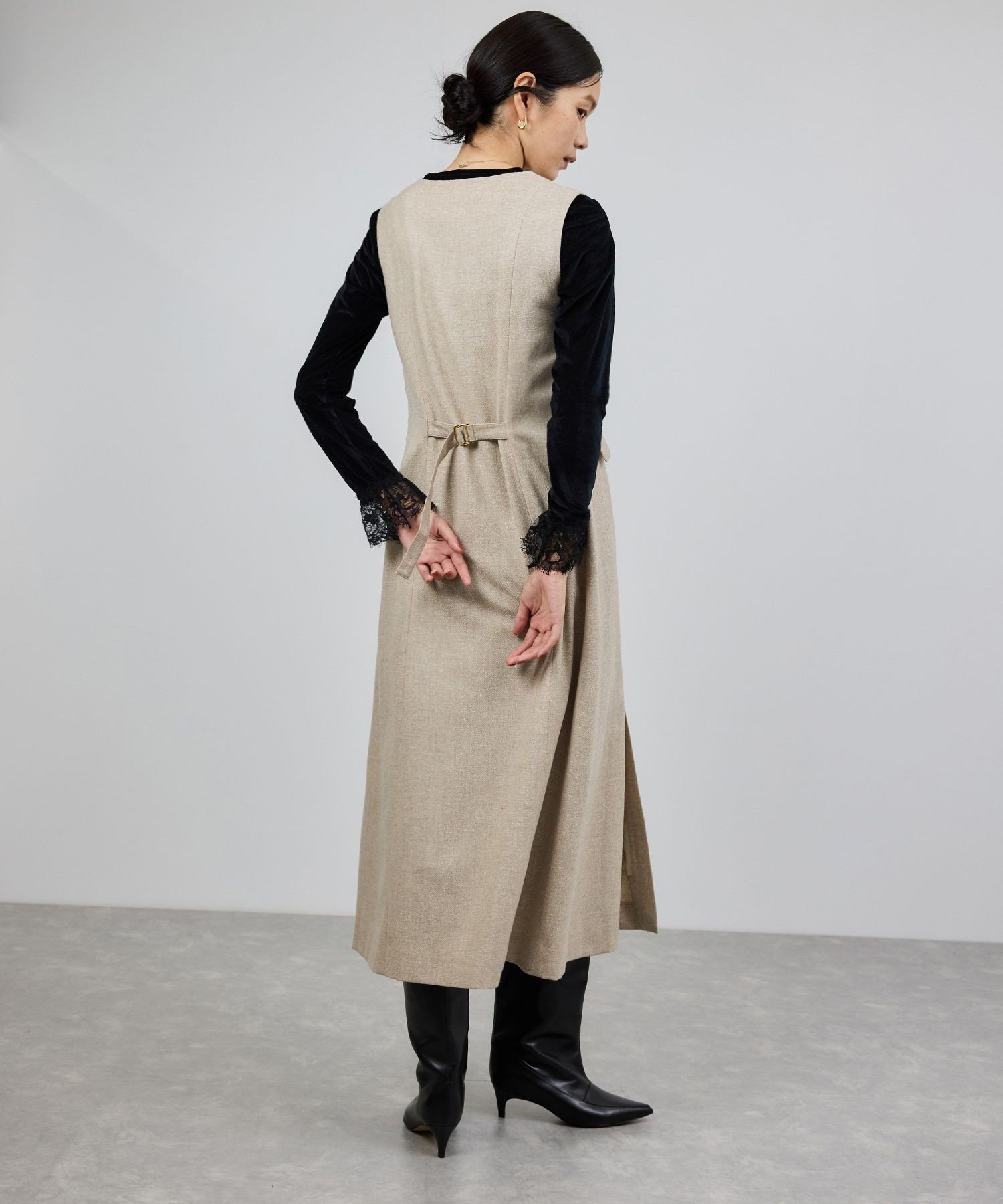 【ロペ/ROPE'】のスノーツイードジャンパースカート/イージーケア インテリア・キッズ・メンズ・レディースファッション・服の通販 founy(ファニー) 　ファッション　Fashion　レディースファッション　Fashion for Women　スカート　Skirts　おすすめ　Recommended / Our Picks　カットソー　Cut and Sewn Top　シルク　Silk, 100% Silk　ツイード　Twill, Twill Weave　トレンド　Trend, Trending Now　ネップ　Nepp, Slub Yarn　フィット　Fit, Slim Fit　フラップ　Flap, Flap Pocket　ポケット　Pocket, Pocket Detail　秋　Autumn　A/W・秋冬　Autumn/Winter　ベージュ(27)|ID: prp329100004707408 ipo3291000000033999671
