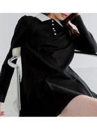 【スナイデル/SNIDEL】の衿つきプリーツカットミニワンピース BLK[009]|ID:prp329100004707411