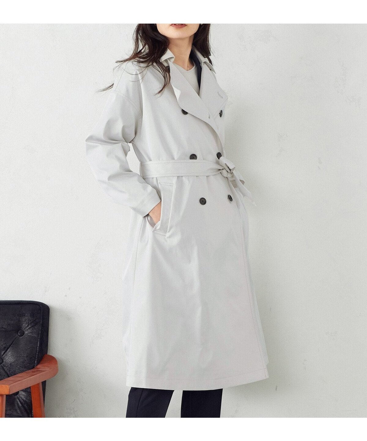 【コムサイズム/COMME CA ISM】の2WAY トレンチコート インテリア・キッズ・メンズ・レディースファッション・服の通販 founy(ファニー) 　ファッション　Fashion　レディースファッション　Fashion for Women　アウター　Coat / Outerwear Collection　コート・ロングコート・ピーコート　Long Coats, Peacoats & More　トレンチコート / 春秋の定番アウター　Trench Coats　スーツ　Suit, Formalwear　春　Spring　ビジネス 仕事 通勤　Business / Work / Commuting　グレージュ|ID: prp329100004707422 ipo3291000000033999803