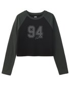 【エックスガール/X-girl】のNUMBERING RAGLAN L/S BABY TEE 【X-girl】 人気、トレンドファッション・服の通販 founy(ファニー) ファッション Fashion レディースファッション Fashion for Women コンパクト Compact, Small Size ストレッチ Stretch, Stretchy Fabric デニム Denim, Jeans Material 定番 Standard, Basic Item 長袖 Long Sleeve, Full Sleeve プリント Print, Printed Pattern ロング Long, Long-Length おすすめ Recommended / Our Picks thumbnail BLACK|ID: prp329100004707431 ipo3291000000033999858