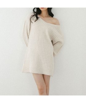 【ヘザー/Heather】のVネックオフショルニットミニワンピース 人気、トレンドファッション・服の通販 founy(ファニー) ファッション Fashion レディースファッション Fashion for Women ワンピース Dresses おすすめ Recommended / Our Picks インナー Innerwear ショルダー Shoulder, Shoulder Strap シンプル Simple, Minimal ラップ Wrap, Wrap Design ワイドリブ Wide Rib, Wide Ribbed Knit |ID:prp329100004707441