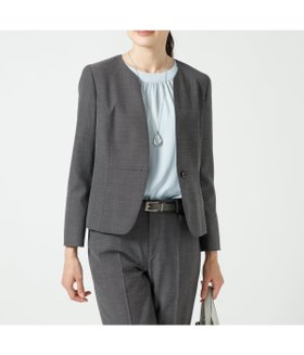 【ニューヨーカー/NEWYORKER】のウールシルクピンドット ノーカラージャケット 人気、トレンドファッション・服の通販 founy(ファニー) ファッション Fashion レディースファッション Fashion for Women アウター Coat / Outerwear Collection レディースジャケット・軽アウター Jackets ノーカラージャケット / シンプル上品コーデ Collarless Jackets エレガント 上品 Elegant オケージョン Occasion Wear 春 Spring シェイプ Shape, Slim Fit シルク Silk, 100% Silk ジャケット Jacket, Outerwear ストレッチ Stretch, Stretchy Fabric スリット Slit, Slit Detail セットアップ Set-Up, Coordinated Outfit ドット Polka Dot, Dot Pattern フロント Front, Front Design ベーシック Basic, Essential ポケット Pocket, Pocket Detail ミックス Mix, Mixed Style 無地 Plain, Solid Color ロング Long, Long-Length S/S・春夏 SS, Spring/Summer, Warm Season おすすめ Recommended / Our Picks 夏 Summer セレモニー Ceremony ビジネス 仕事 通勤 Business / Work / Commuting |ID:prp329100004707444