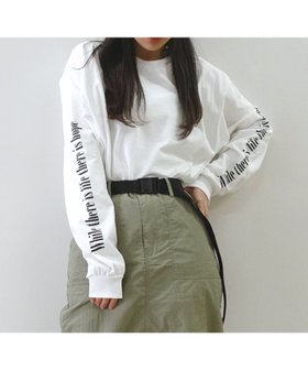 【コーナーズ/CORNERS】の袖ロゴプリント長袖Tシャツ 人気、トレンドファッション・服の通販 founy(ファニー) ファッション Fashion レディースファッション Fashion for Women トップス・カットソー Cut & Sew Tops シャツ・ブラウス・オフィスカジュアル Elegant Blouses & Button-Ups ロングTシャツ・Tシャツ Longline T-Shirts & Tees プリント Print, Printed Pattern ベスト Vest, Waistcoat 長袖 Long Sleeve, Full Sleeve |ID:prp329100004707449