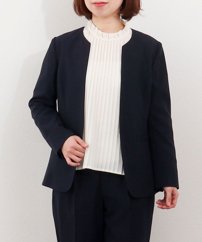 【ノーリーズ/NOLLEY'S】の《セットアップ対応》ライトシャンブレージャケット インテリア・キッズ・メンズ・レディースファッション・服の通販 founy(ファニー) https://founy.com/ ファッション Fashion レディースファッション Fashion for Women アウター Coat / Outerwear Collection レディースジャケット・軽アウター Jackets 春 Spring 洗える Machine Washable シャンブレー Chambray, Denim-Like Fabric シンプル Simple, Minimal ジャケット Jacket, Outerwear スリット Slit, Slit Detail スーツ Suit, Formalwear セットアップ Set-Up, Coordinated Outfit デコルテ Décolleté, Neckline フロント Front, Front Design ベーシック Basic, Essential S/S・春夏 SS, Spring/Summer, Warm Season おすすめ Recommended / Our Picks 夏 Summer セレモニー Ceremony ビジネス 仕事 通勤 Business / Work / Commuting 2025年 2025 2025春夏・S/S Spring/Summer 2025 SS25 |ID: prp329100004707461 ipo3291000000034000033